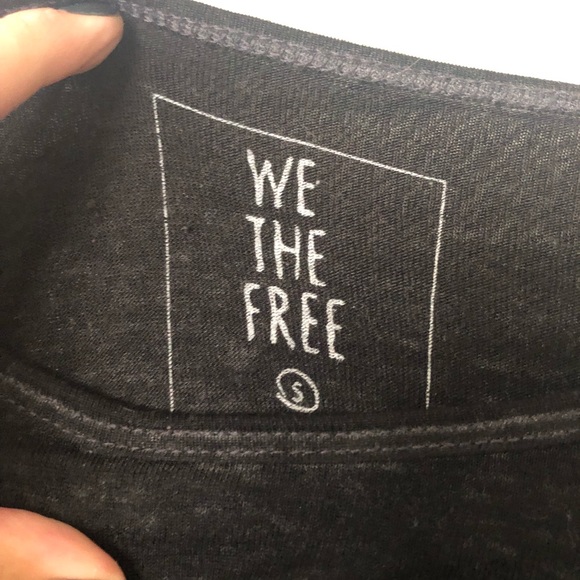 Free People oversized faded black tee S - Picture 3 of 4